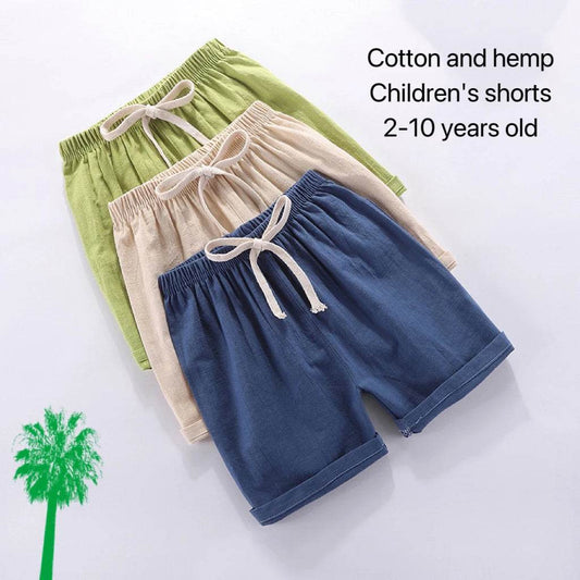 Cotton Linen Kids Shorts – Summer Casual Wear for Boys & Girls - KinBuB
