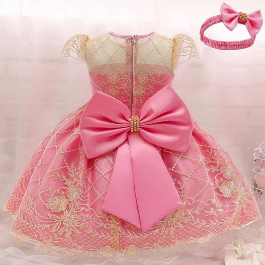 Baby Girl Christmas Dress – Lace Party Outfit for 3–24M - KinBuB