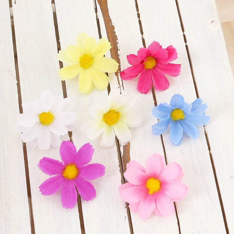 Artificial Daisy Silk Flowers – Wedding & Craft Decoration Set - KinBuB