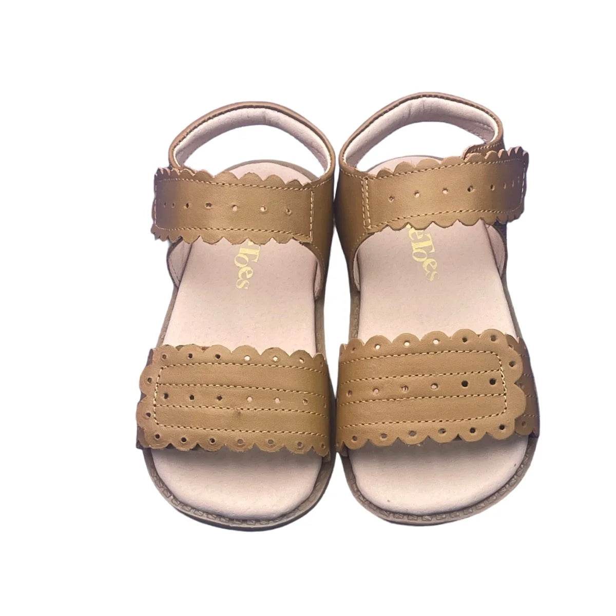 Girls Leather Dress Sandals – Low Heel Party Shoes for Kids - KinBuB