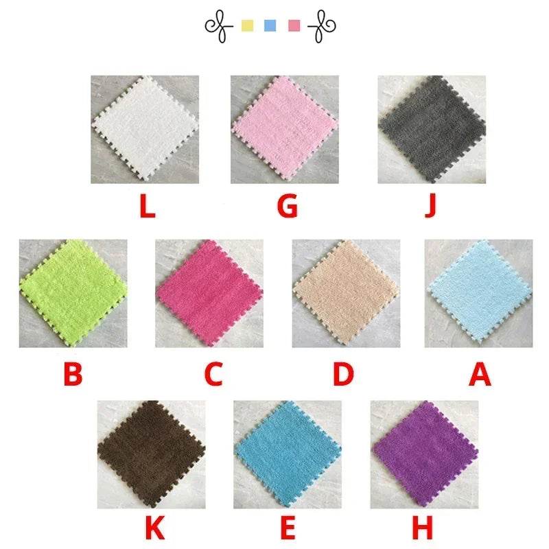 Baby Anti-Shock Puzzle Mat – Soft Padded Carpet 30x30x1cm - KinBuB