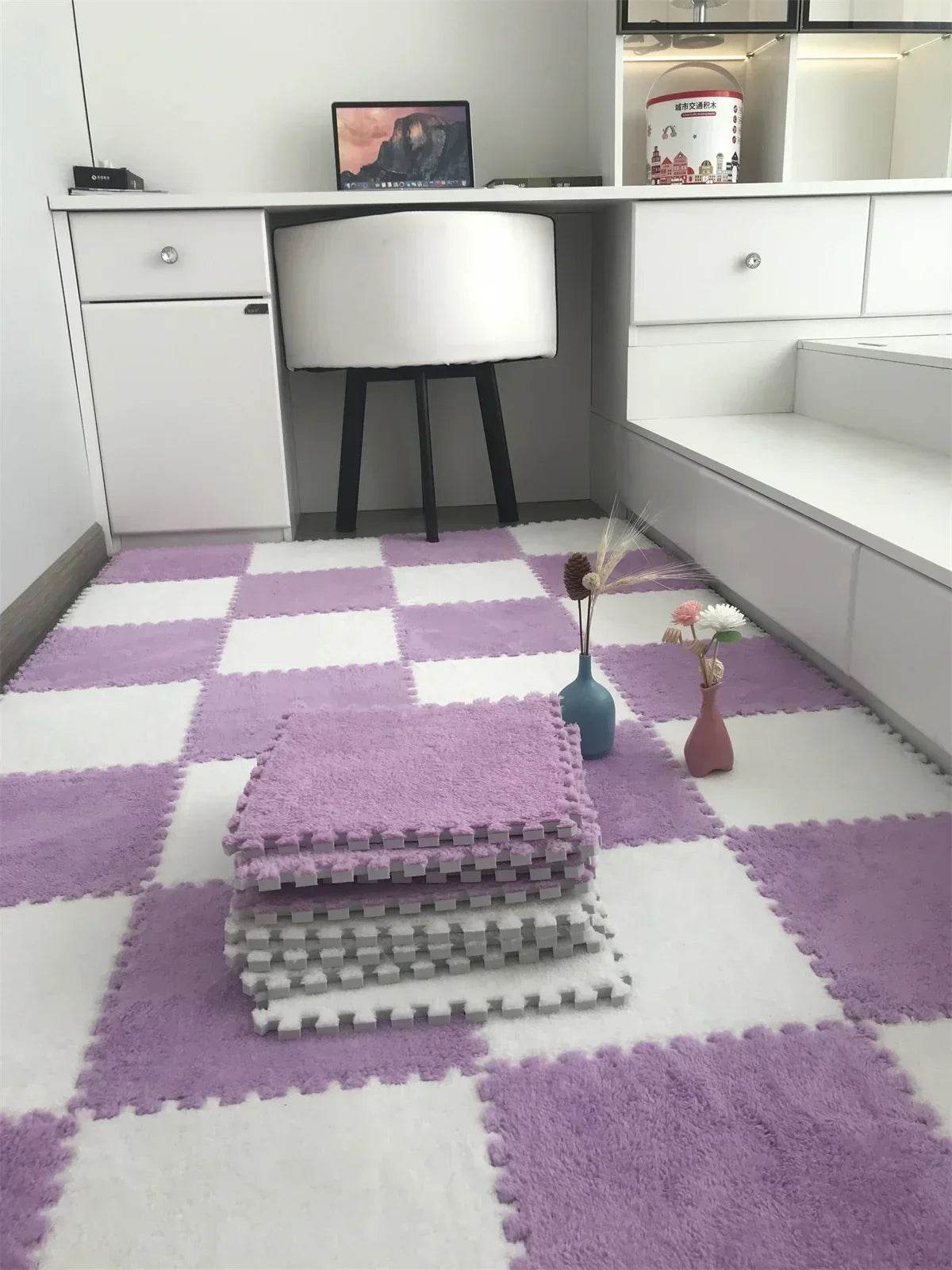 Baby Anti-Shock Puzzle Mat – Soft Padded Carpet 30x30x1cm - KinBuB