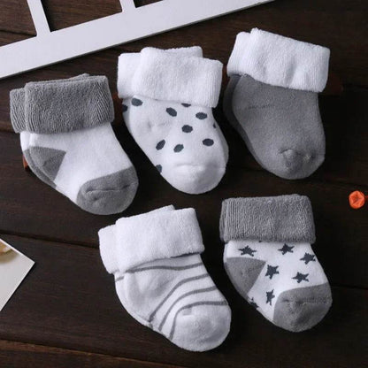 Non-Skid Baby Shoe Socks – Cotton Anti-Slip Socks 0–12M - KinBuB
