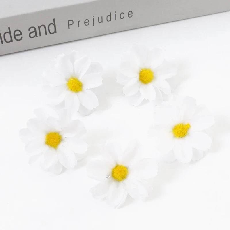 Artificial Daisy Silk Flowers – Wedding & Craft Decoration Set - KinBuB