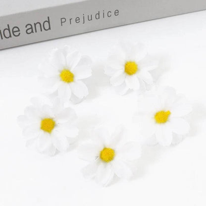 Artificial Daisy Silk Flowers – Wedding & Craft Decoration Set - KinBuB