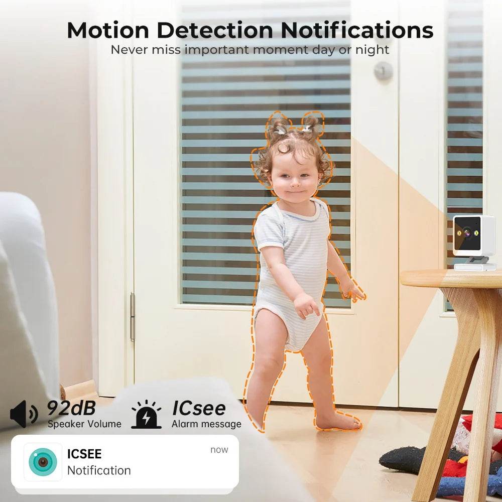 Mini Wifi Baby Monitor with Two-Way Audio & Security - KinBuB