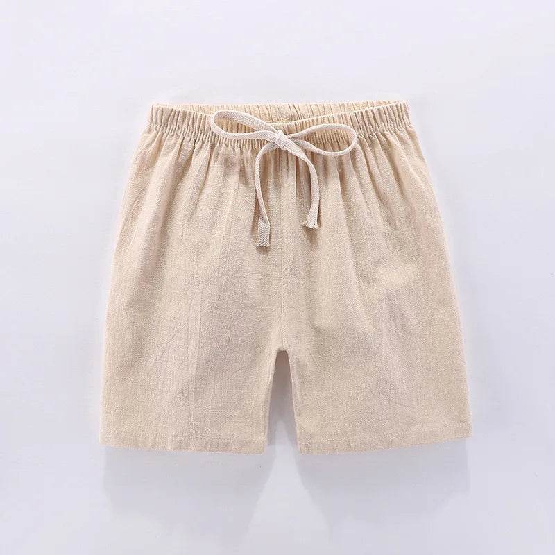 Cotton Linen Kids Shorts – Summer Casual Wear for Boys & Girls - KinBuB