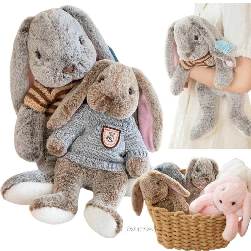 Big Ear Bunny Plush Doll – Soft Stuffed Rabbit for Baby Gift - KinBuB