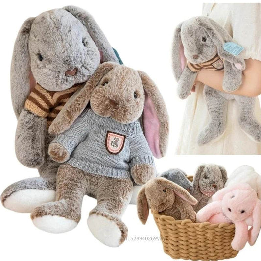 Big Ear Bunny Plush Doll – Soft Stuffed Rabbit for Baby Gift - KinBuB