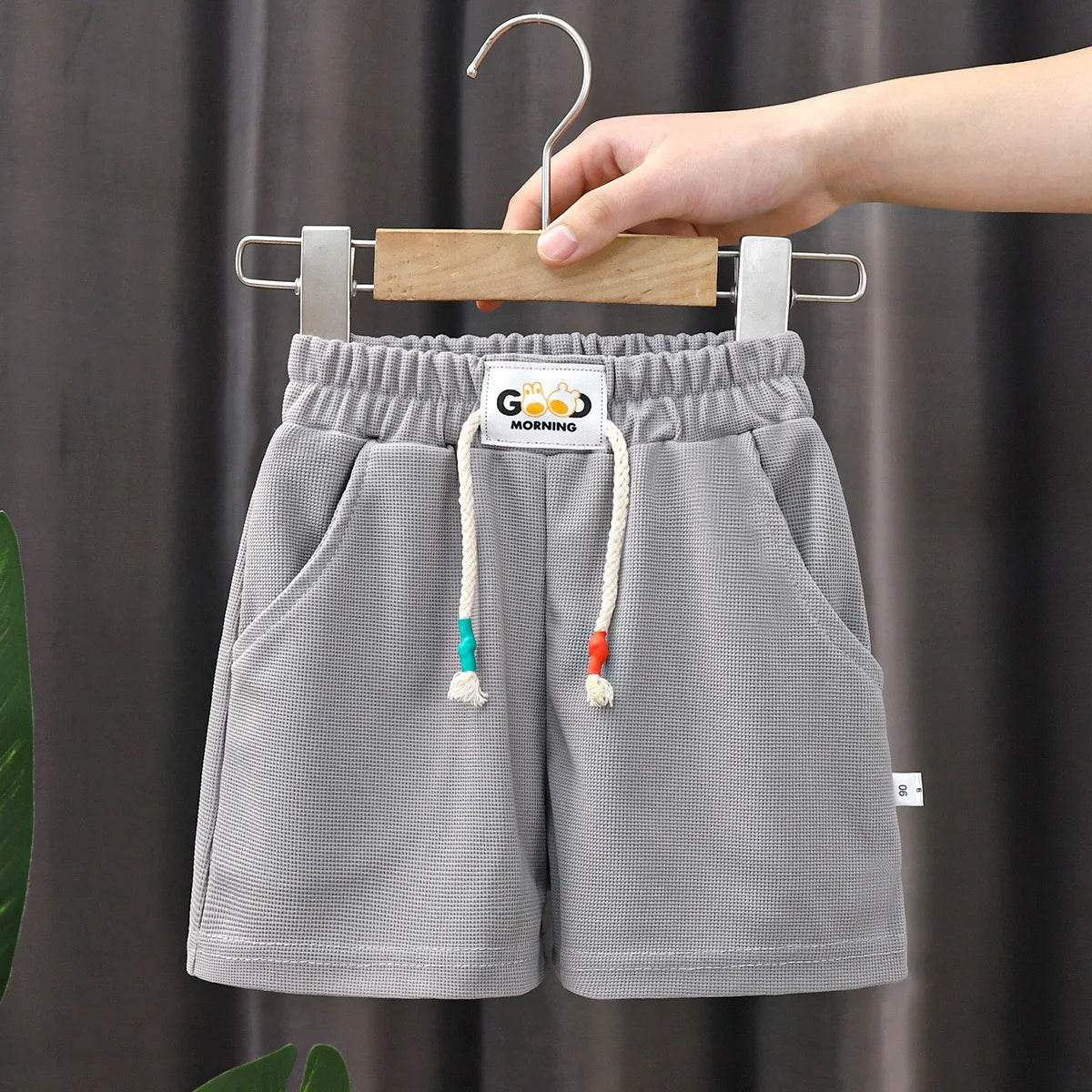 Summer Kids Shorts – Solid Color Casual Shorts for Boys & Girls - KinBuB