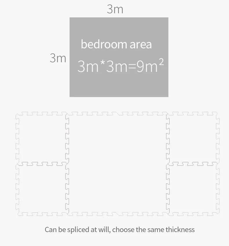 Puzzle Mat for Children – Foam Play Tiles for Floor Safety - KinBuB