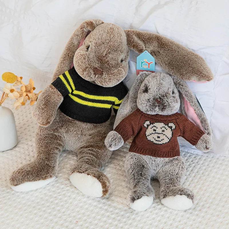 Big Ear Bunny Plush Doll – Soft Stuffed Rabbit for Baby Gift - KinBuB