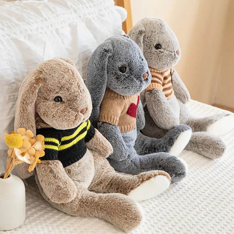 Big Ear Bunny Plush Doll – Soft Stuffed Rabbit for Baby Gift - KinBuB