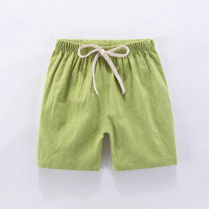 Cotton Linen Kids Shorts – Summer Casual Wear for Boys & Girls - KinBuB