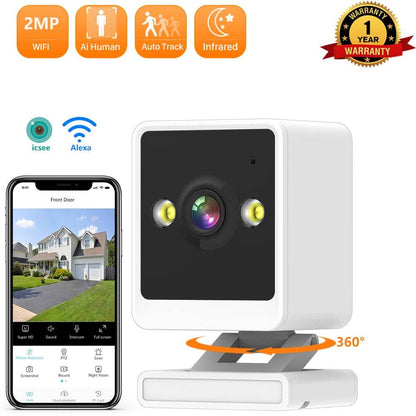 Mini Wifi Baby Monitor with Two-Way Audio & Security - KinBuB