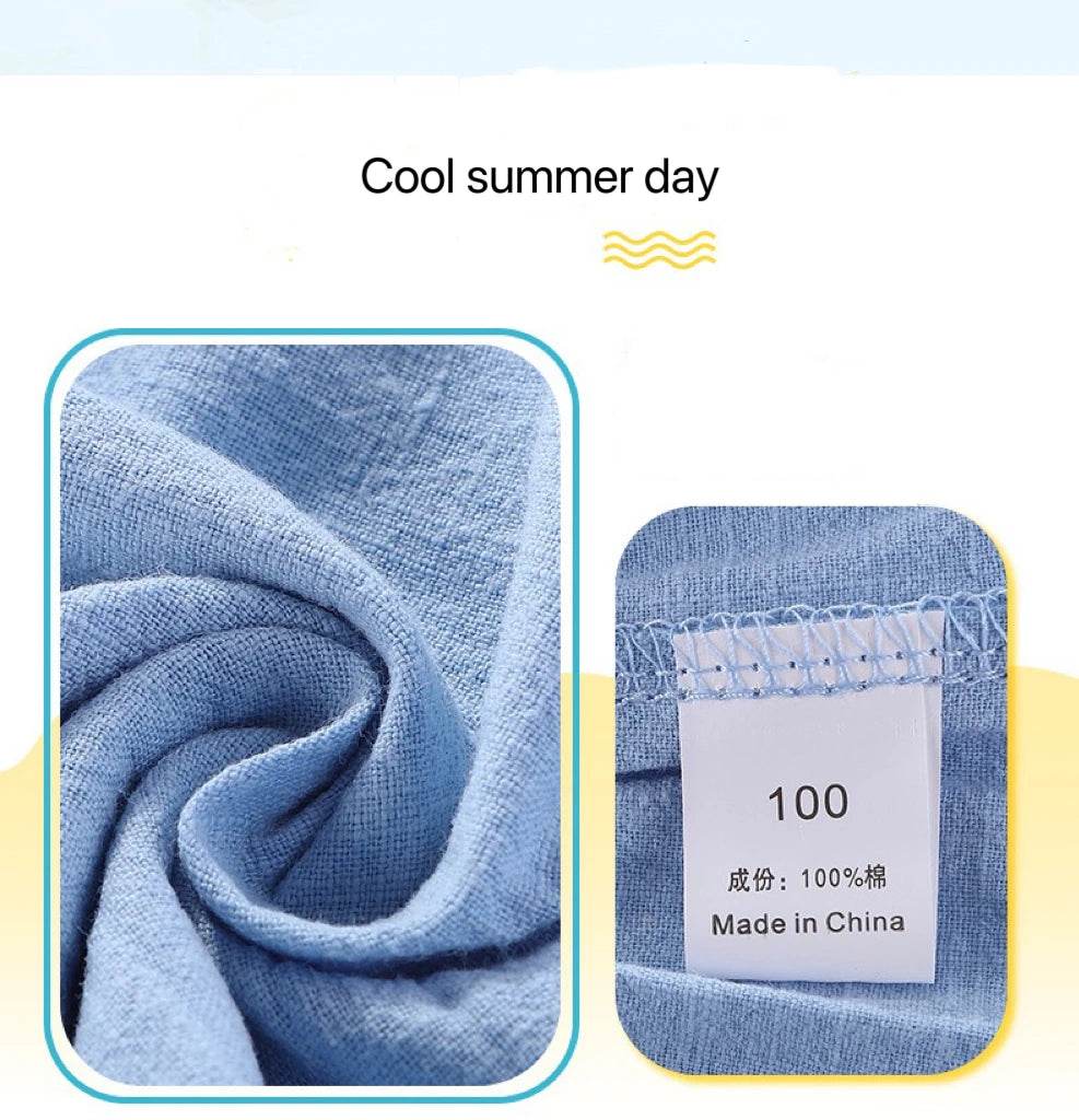Cotton Linen Kids Shorts – Summer Casual Wear for Boys & Girls - KinBuB