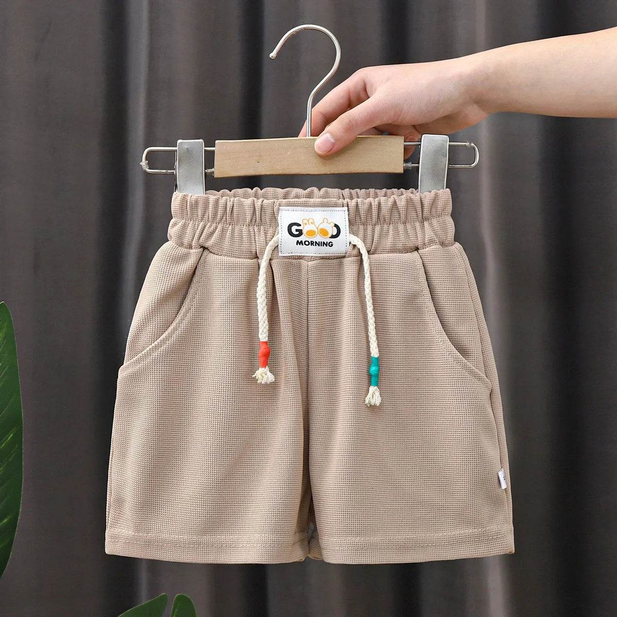 Summer Kids Shorts – Solid Color Casual Shorts for Boys & Girls - KinBuB