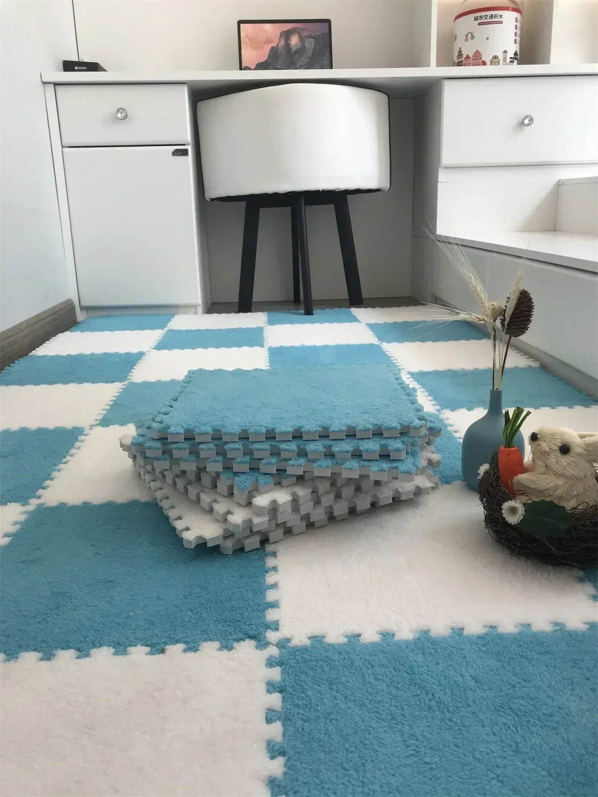 Baby Anti-Shock Puzzle Mat – Soft Padded Carpet 30x30x1cm - KinBuB