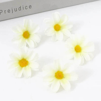 Artificial Daisy Silk Flowers – Wedding & Craft Decoration Set - KinBuB