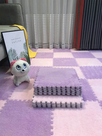 Baby Anti-Shock Puzzle Mat – Soft Padded Carpet 30x30x1cm - KinBuB