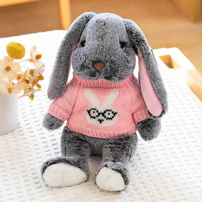 Big Ear Bunny Plush Doll – Soft Stuffed Rabbit for Baby Gift - KinBuB