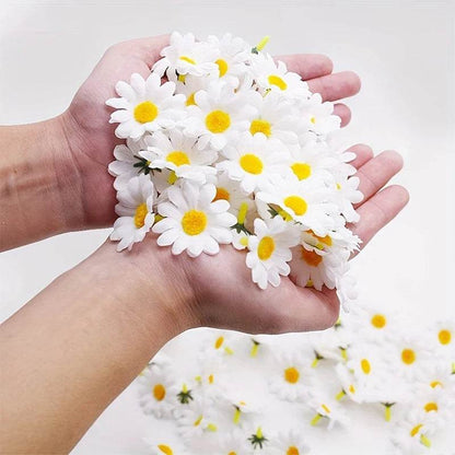 Artificial Daisy Silk Flowers – Wedding & Craft Decoration Set - KinBuB