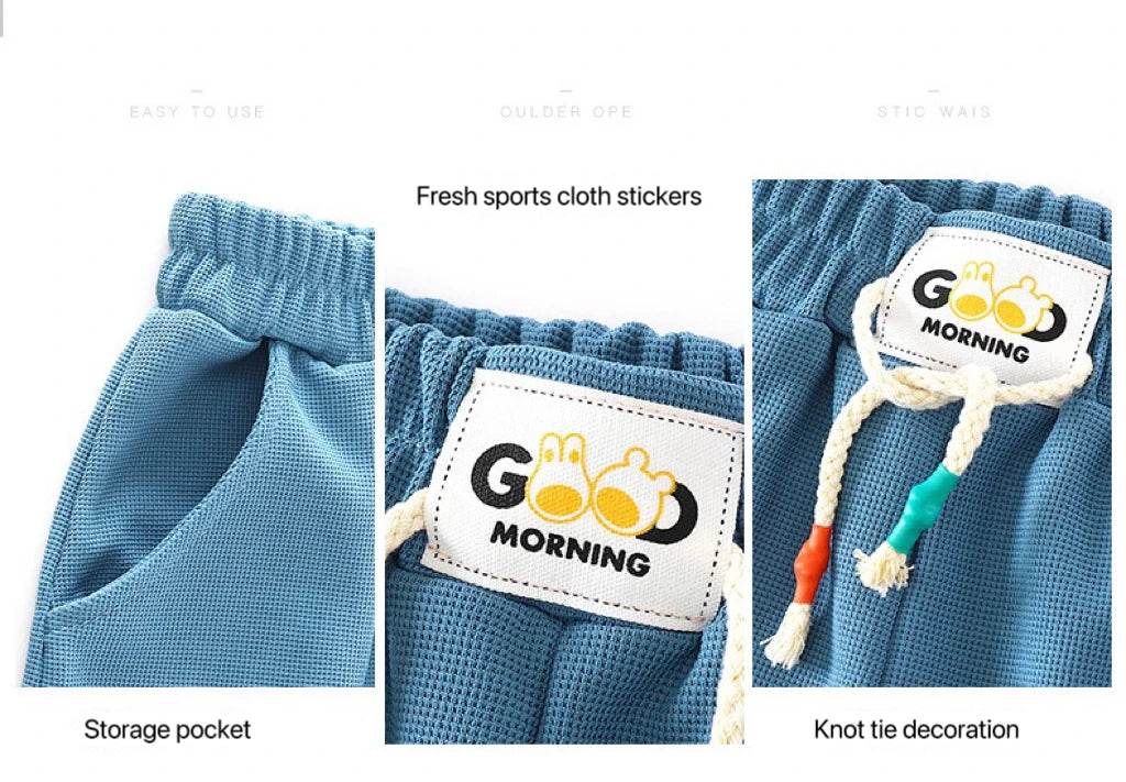 Summer Kids Shorts – Solid Color Casual Shorts for Boys & Girls - KinBuB