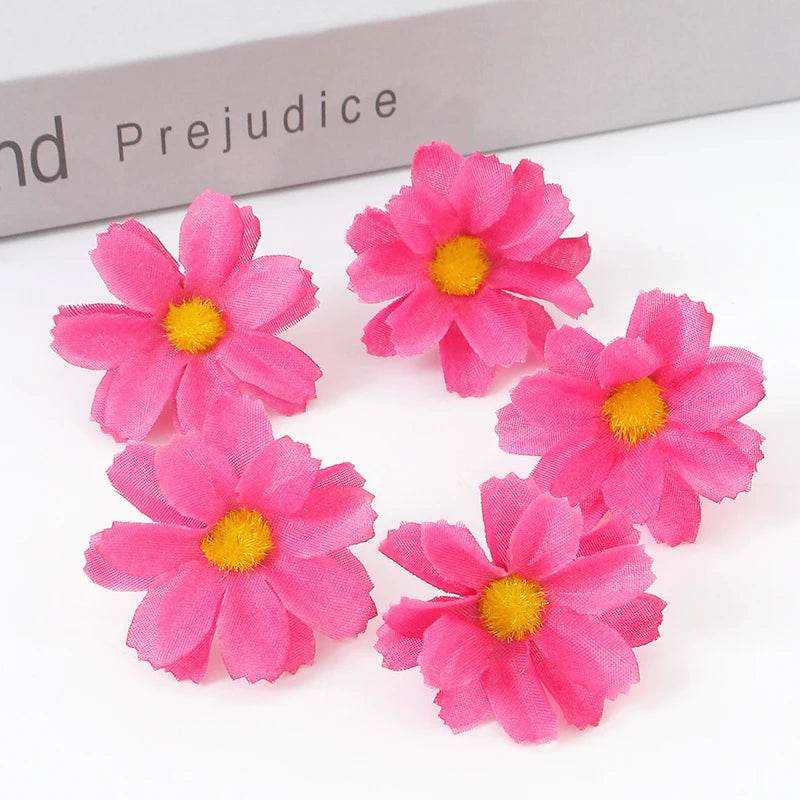 Artificial Daisy Silk Flowers – Wedding & Craft Decoration Set - KinBuB