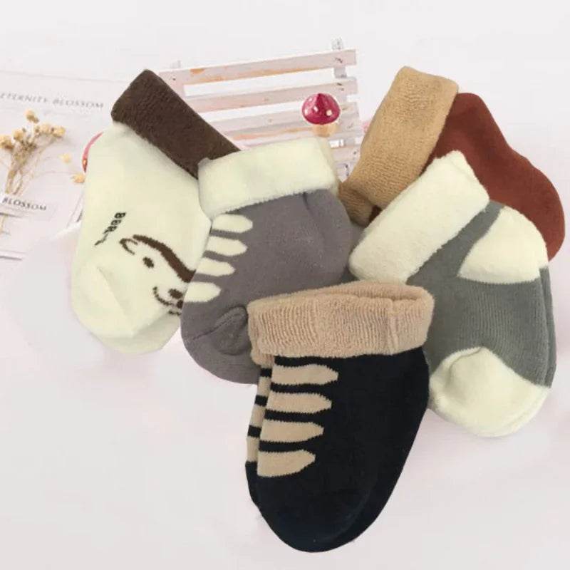 Non-Skid Baby Shoe Socks – Cotton Anti-Slip Socks 0–12M - KinBuB