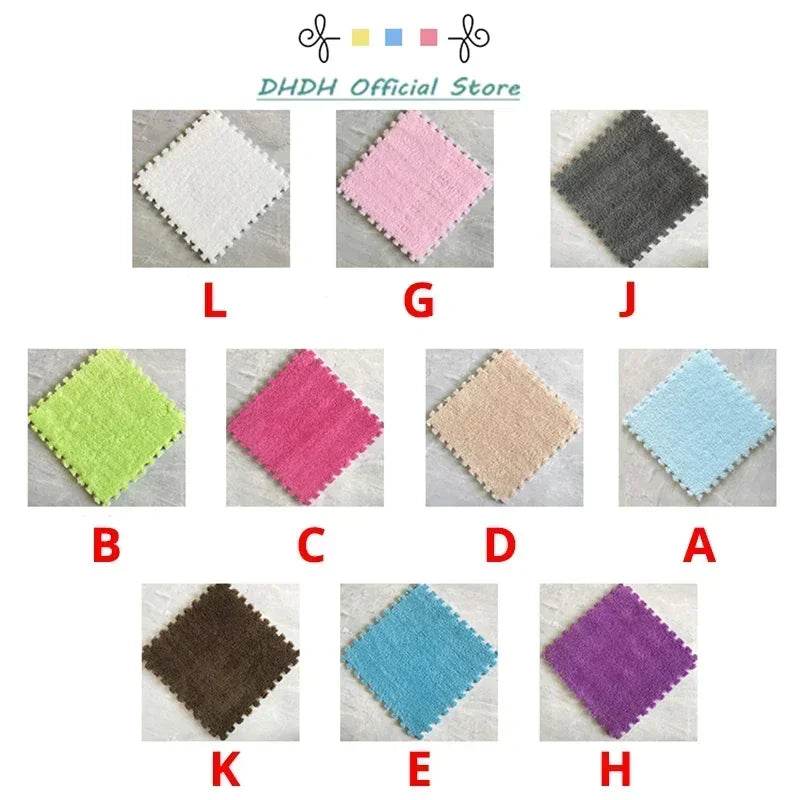 Baby Anti-Shock Puzzle Mat – Soft Padded Carpet 30x30x1cm - KinBuB