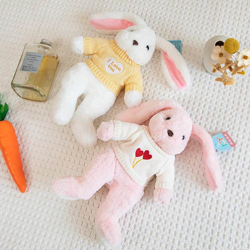 Big Ear Bunny Plush Doll – Soft Stuffed Rabbit for Baby Gift - KinBuB