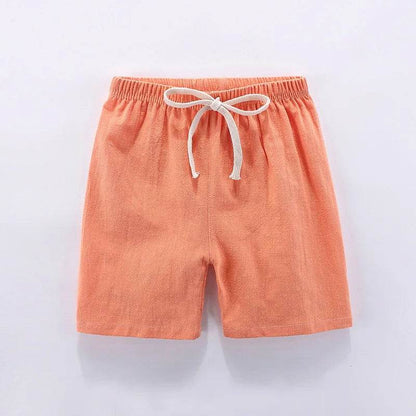 Cotton Linen Kids Shorts – Summer Casual Wear for Boys & Girls - KinBuB