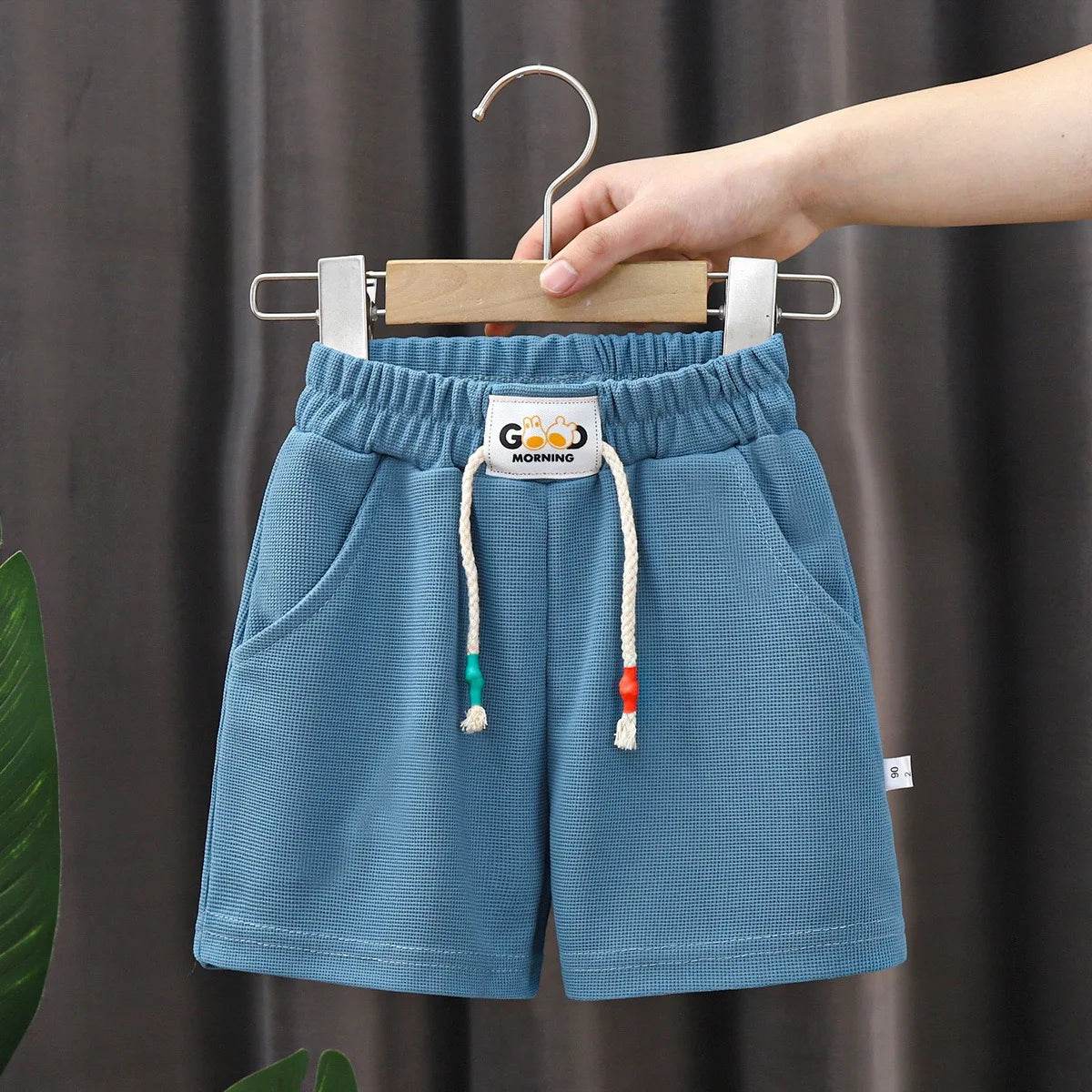 Summer Kids Shorts – Solid Color Casual Shorts for Boys & Girls - KinBuB