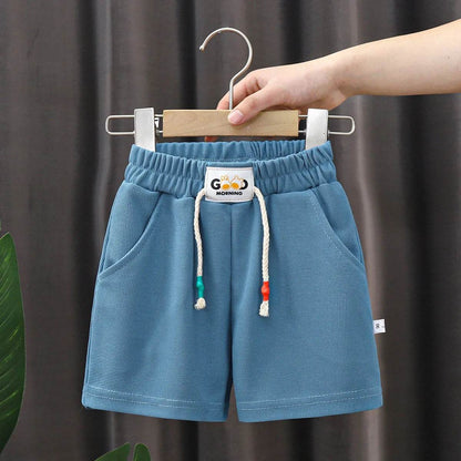 Summer Kids Shorts – Solid Color Casual Shorts for Boys & Girls - KinBuB