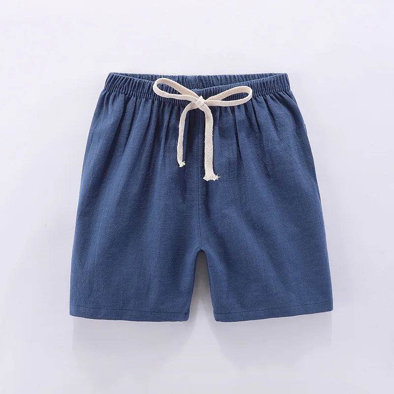 Cotton Linen Kids Shorts – Summer Casual Wear for Boys & Girls - KinBuB