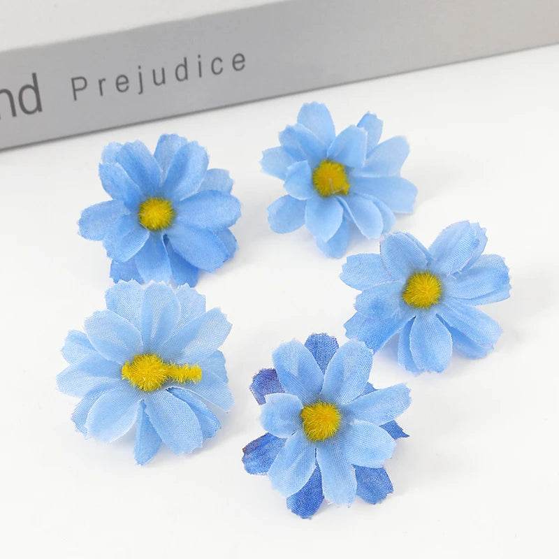 Artificial Daisy Silk Flowers – Wedding & Craft Decoration Set - KinBuB