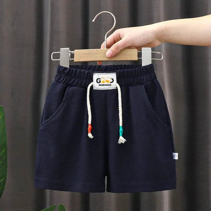 Summer Kids Shorts – Solid Color Casual Shorts for Boys & Girls - KinBuB