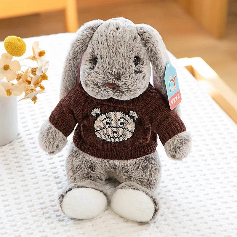 Big Ear Bunny Plush Doll – Soft Stuffed Rabbit for Baby Gift - KinBuB