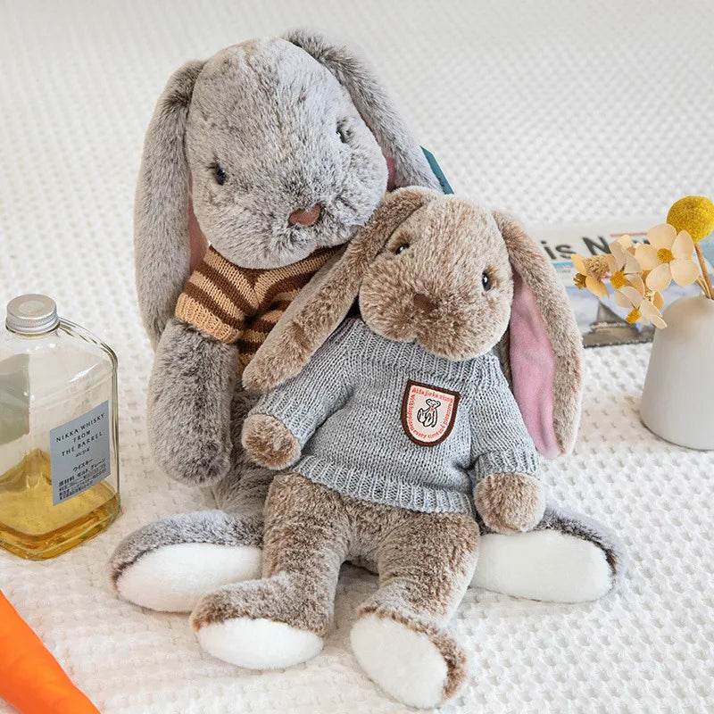 Big Ear Bunny Plush Doll – Soft Stuffed Rabbit for Baby Gift - KinBuB