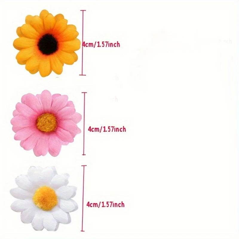 Artificial Daisy Silk Flowers – Wedding & Craft Decoration Set - KinBuB