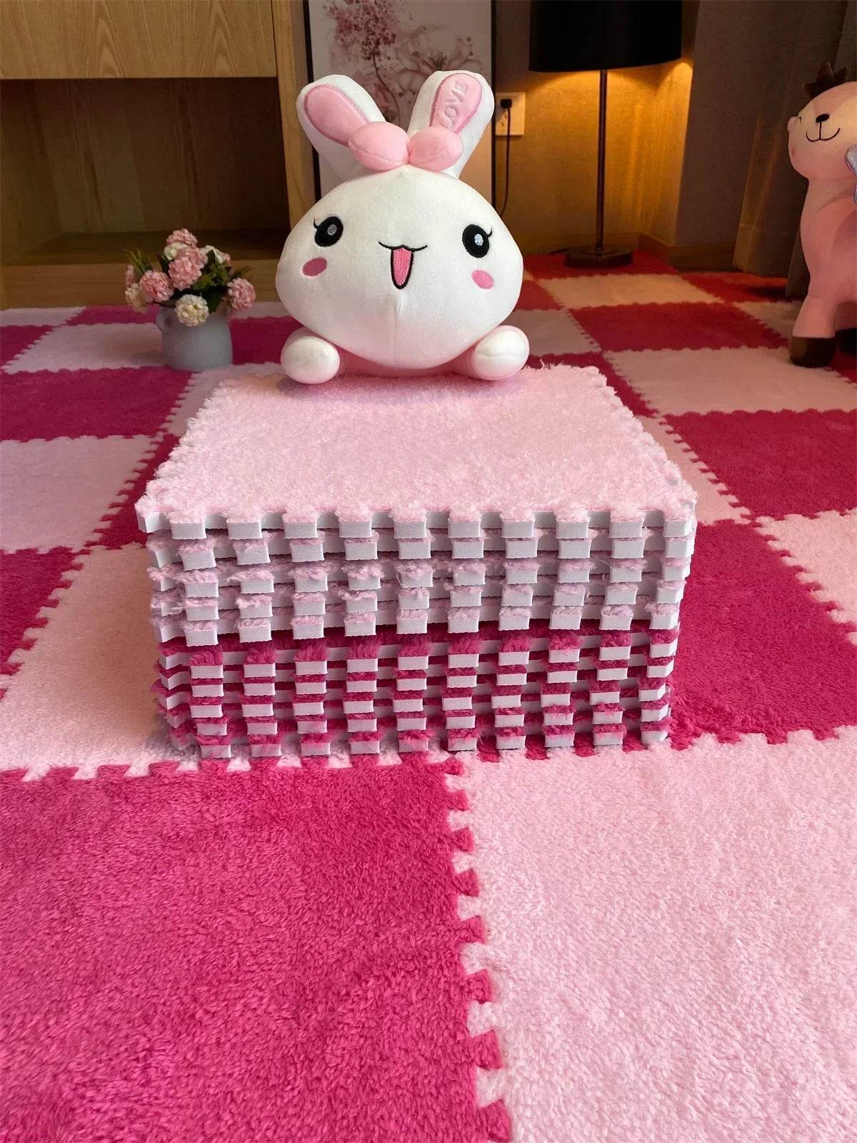 Baby Anti-Shock Puzzle Mat – Soft Padded Carpet 30x30x1cm - KinBuB