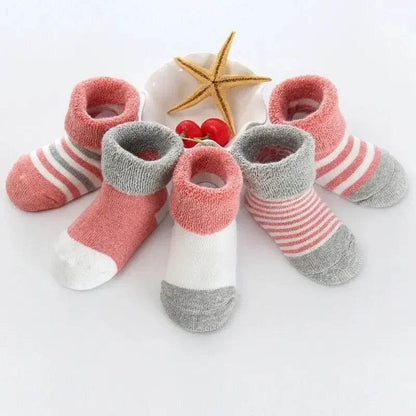 Non-Skid Baby Shoe Socks – Cotton Anti-Slip Socks 0–12M - KinBuB